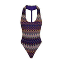 Immagine di Me Fui - Monokini - Mf25-0412Pr - Purple - Costume intero di Me Fui disponibile su Barbara1999.