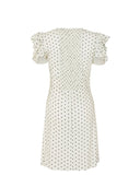 Mar De Margaritas - Karin - Abito Corto Con Drappeggio E Bottoncini - Mmabw01542-Bi114 - Petitpois Ecru