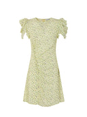 Mar De Margaritas - Karin - Abito Corto Con Drappeggio E Bottoncini - Mmabw01542-Gi34 - Jasmin Giallino