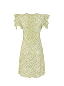 Mar De Margaritas - Karin - Abito Corto Con Drappeggio E Bottoncini - Mmabw01542-Gi34 - Jasmin Giallino