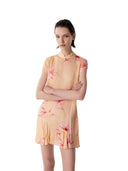 Mar De Margaritas - Swami - Abito Corto Mezza Manica, Collo Alla Corea - Mmabw01585-Ar14 - Lotus Pesca