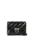 Pinko - Love Puff Big Cl Sheep Nappa - 100037-A0F2-Z99O - Nero-Old Silver