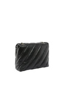 Pinko - Love Puff Big Cl Sheep Nappa - 100037-A0F2-Z99O - Nero-Old Silver