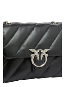 Pinko - Love Puff Big Cl Sheep Nappa - 100037-A0F2-Z99O - Nero-Old Silver