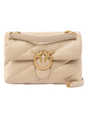 Pinko - Borsa media a tracolla Love Bag Puff Maxi Quilt - 100038A0F2-C50Q - Beige-Grigio Fumo-Antique Gold