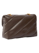 Pinko - Borsa media a tracolla Love Bag Puff Maxi Quilt - 100038A0F2-M12Q - Marrone Marasca-Antique Gold