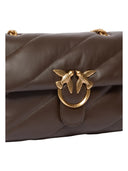 Pinko - Borsa media a tracolla Love Bag Puff Maxi Quilt - 100038A0F2-M12Q - Marrone Marasca-Antique Gold