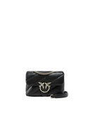 Pinko - Borsa Love Puff Mini Cl Sheep Nappa - 100039-A0F2-Z99O - Nero-Old Silver