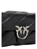 Pinko - Borsa Love Puff Mini Cl Sheep Nappa - 100039-A0F2-Z99O - Nero-Old Silver