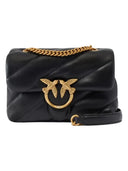 Pinko - Borsa piccola a tracolla Love Bag Puff Maxi Quilt - 100039A0F2-Z99Q - Nero-Antique Gold
