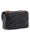 Pinko - Borsa piccola a tracolla Love Bag Puff Maxi Quilt - 100039A0F2-Z99Q - Nero-Antique Gold