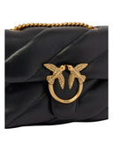 Pinko - Borsa piccola a tracolla Love Bag Puff Maxi Quilt - 100039A0F2-Z99Q - Nero-Antique Gold