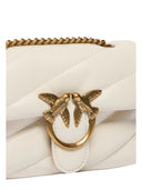 Pinko - Borsa Love Puff Baby Cl Sheep Nappa - 100040-A0F2-Z14Q - Bianco Seta-Antique Gold