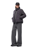 Pinko - Caban in tela tecnica idrorepellente - 101598A39J-C44 - Grigio Ostrica