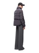 Pinko - Caban in tela tecnica idrorepellente - 101598A39J-C44 - Grigio Ostrica