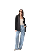 Pinko - Jeans Wanda Wide Leg Diamond Ripped - 101733-A32N-Pje - Lavaggio Chiaro