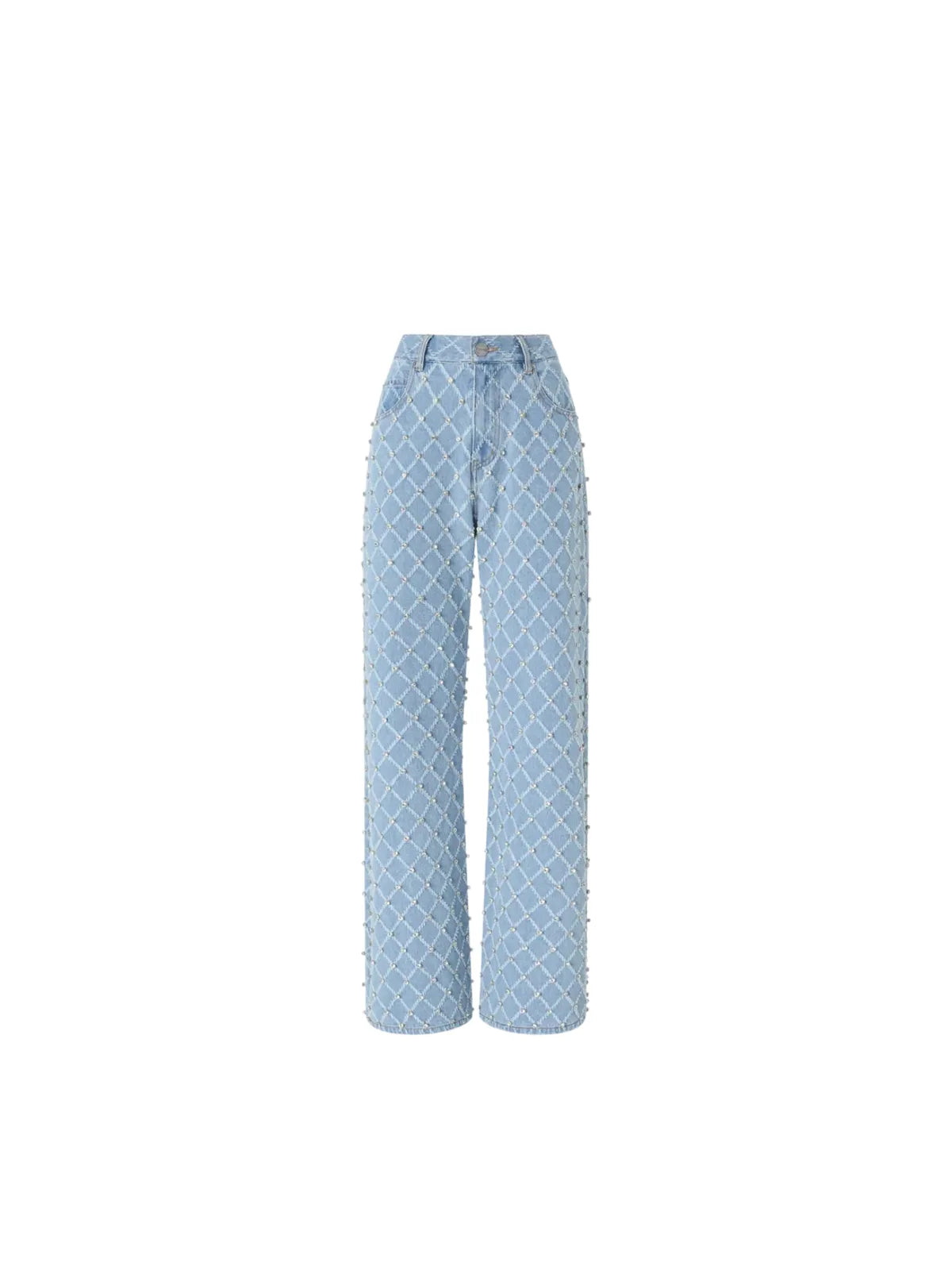 Pinko - Jeans Wanda Wide Leg Diamond Ripped - 101733-A32N-Pje - Lavagg ...
