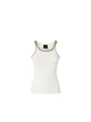 Pinko - Canotta Coriandoli Costina - 104109-A35Y-Z04 - Bianco Brill.
