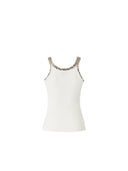 Pinko - Canotta Coriandoli Costina - 104109-A35Y-Z04 - Bianco Brill.