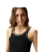Pinko - Canotta Coriandoli Costina - 104109-A35Y-Z99 - Nero Limousine