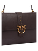 Pinko - Borsa a spalla grande Extra Love Bag One Slouchy - 105067A2Jg-M12Q - Marrone Marasca-Antique Gold