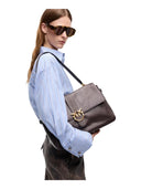 Pinko - Borsa a spalla grande Extra Love Bag One Slouchy - 105067A2Jg-M12Q - Marrone Marasca-Antique Gold