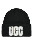 Ugg - Cappello U Fuzzy Ugg Logo Beanie - 105248-Blk - BLACK