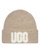 Ugg - Cappello U Fuzzy Ugg Logo Beanie - 105248-Crm - Cream