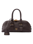 Pinko - Borsa a mano piccola Escape Bag Horizontal pelle - 105334A3Cx-M12Q - Marrone Marasca-Antique Gold