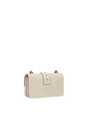 Pinko - Borsa Love One Mini St. Cl Vitello S - 105856-A0F1-Z14Q - Bianco Seta-Antique Gold