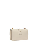 Pinko - Borsa Love One Classic St. Cl Vitell - 105857-A0F1-Z14Q - Bianco Seta-Antique Gold