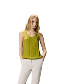 Pinko - Top Tessa Fluido Ricamo Gessat - 106214-A31F-V58 - Edera Chiara
