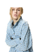 Pinko - Giubbino Pifferaio Overshirt Diamond Ri - 106246-A32N-Pje - Lavaggio Chiaro