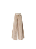 Pinko - Pantaloni Winona Wide Leg Waist Down Bul - 106462-A364-C88 - Beige-Macrocistide