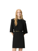 Pinko - Abito Allie Jersey Crepe Pesan - 106484-A32D-Z99 - Nero Limousine