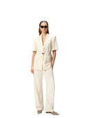 Pinko - Pantaloni Lexy Frisottino - 106492-A2W6-C00 - Bianco Cigno