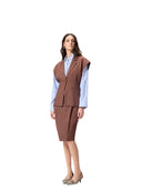 Pinko - Giacca Floella Frisottino - 106509-A2W6-L78 - Marrone Terra X Piante