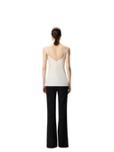 Pinko - Top Lydia Twill Con Pizzo - 106623-A385-P97 - Rosa Tinta