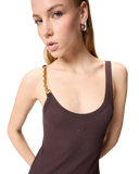 Pinko - Abito Elinor Costina Crepe - 106629-A32C-M28 - Marrone