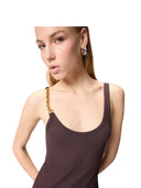 Pinko - Abito Elinor Costina Crepe - 106629-A32C-M28 - Marrone
