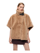 Pinko - Cappa New Comodino effetto pelliccia - 107043A3E7-C32 - Beige-Giorno Piovoso