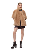 Pinko - Cappa New Comodino effetto pelliccia - 107043A3E7-C32 - Beige-Giorno Piovoso