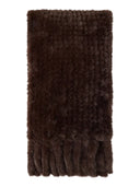 Pinko - Maxi sciarpa Gelso effetto pelliccia - 107079A3Eh-L72 - Marrone Testa Moro