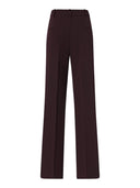 Pinko - Pantaloni Petalo a palazzo tinta unita - 107214A18E-Rr7 - Bordeaux Scuro