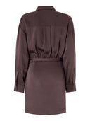Pinko - Abito corto Asfodelo con abbottonatura - 107369A3Hl-L72 - Marrone Testa Moro
