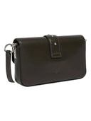 Pinko - Borsa a Tracolla Piccola in Pelle con Borchie - 107665A2Jg-Z99Q - Nero-Antique Gold