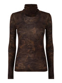 Pinko - Dolcevita Brendola con stampa camouflage floreale - 107735A3Mt-Sd3 - Mult.Verde/Nero