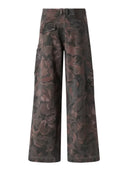 Pinko - Pantaloni in cotone con motivo camouflage floreale - 107766A3Nz-Sd3 - Mult.Verde/Nero