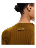 Pinko - Maglia Muggito leggera a coste - 107834A2Z6-V62 - Verde Abete