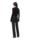 Pinko - Maglia Muggito leggera a coste - 107834A2Z6-Z99 - Nero Limousine